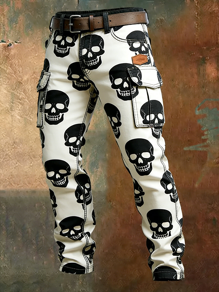 Men's Retro Business Style Casual Work Trousers