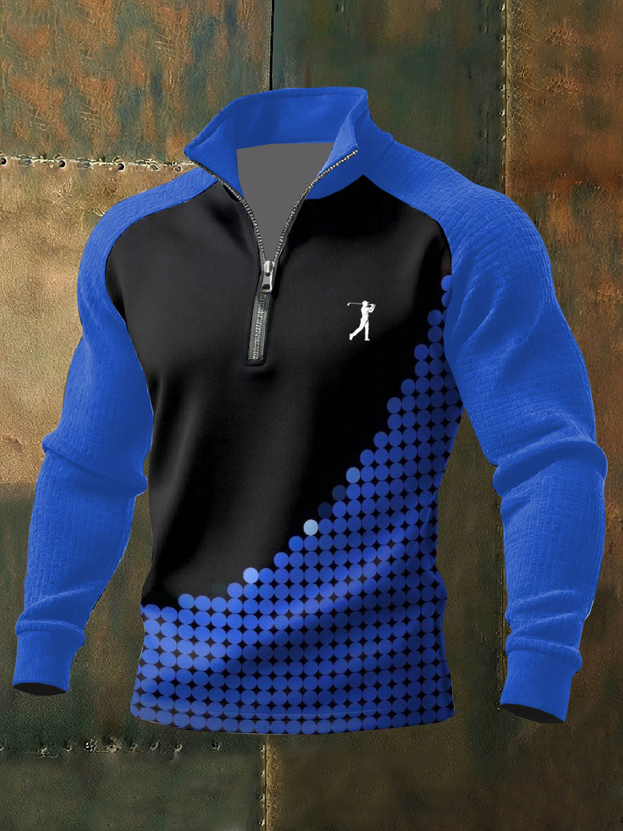 Men's Vintage Business Style Printed Casual Sweatshirt