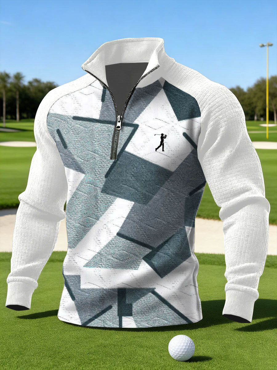 Men's Vintage Business Style Printed Casual Sweatshirt