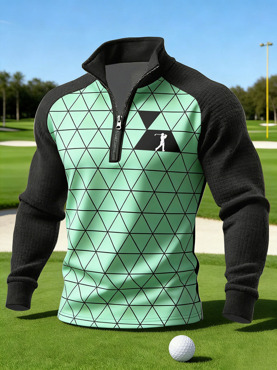 Men's Vintage Business Style Printed Casual Sweatshirt