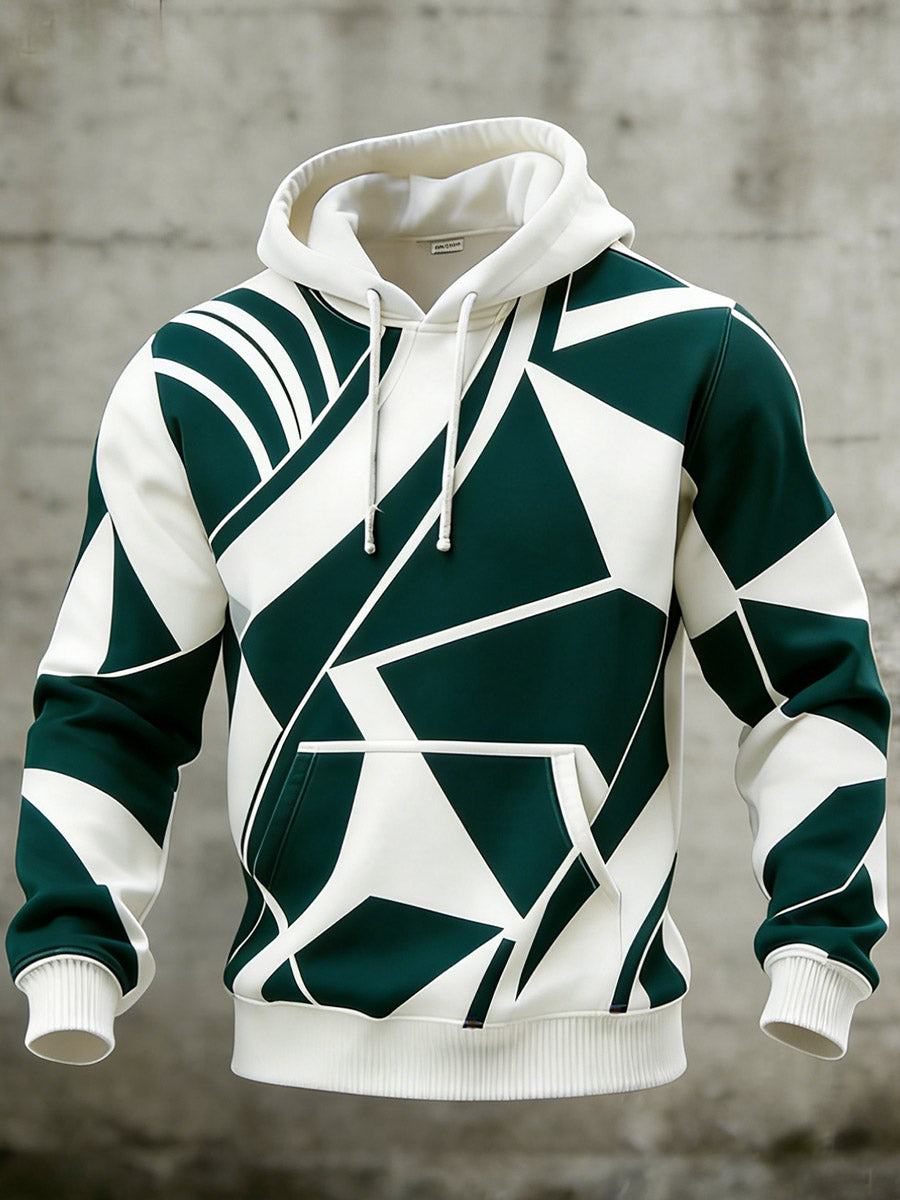 Men's Vintage Business Style Printed Casual Sweatshirt