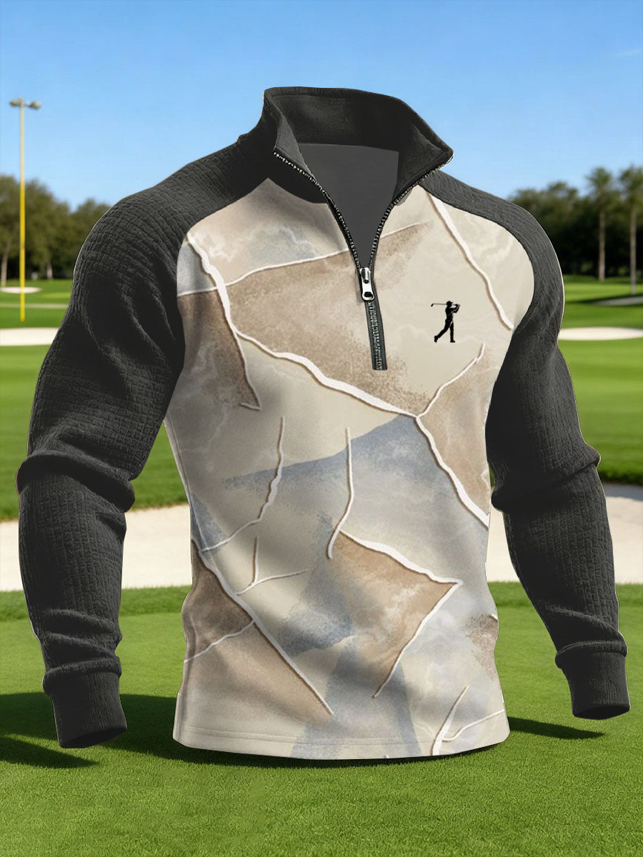 Men's Vintage Business Style Printed Casual Sweatshirt