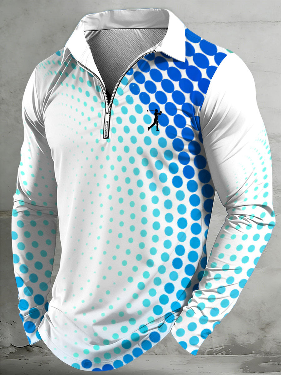 Men's Vintage Business Style Printed Casual Sweatshirt