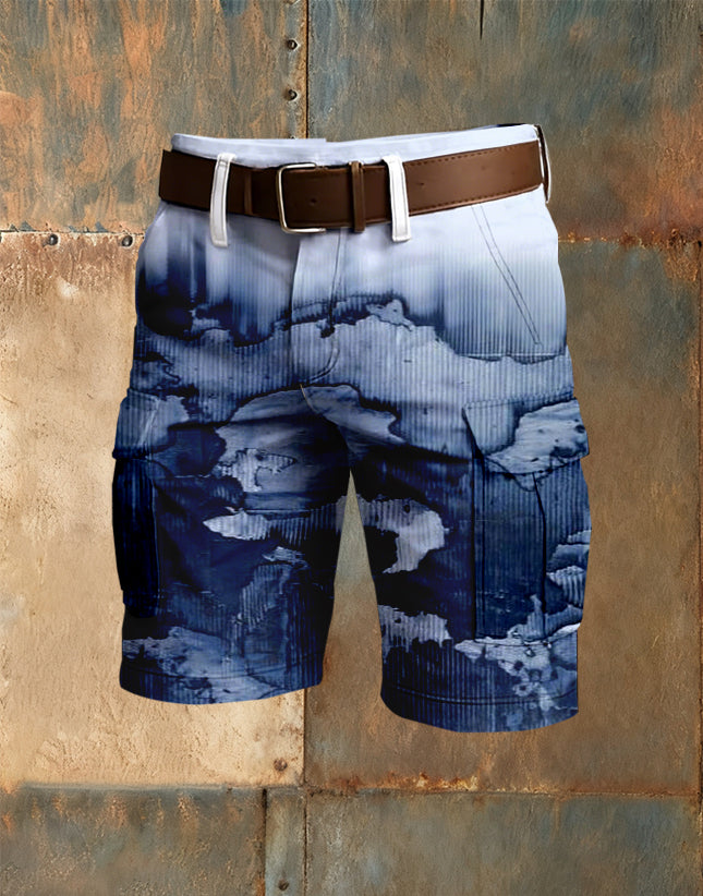 Men's Business Style Printed Shorts