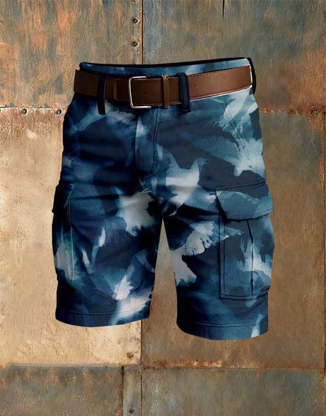 Men's Business Style Printed Shorts