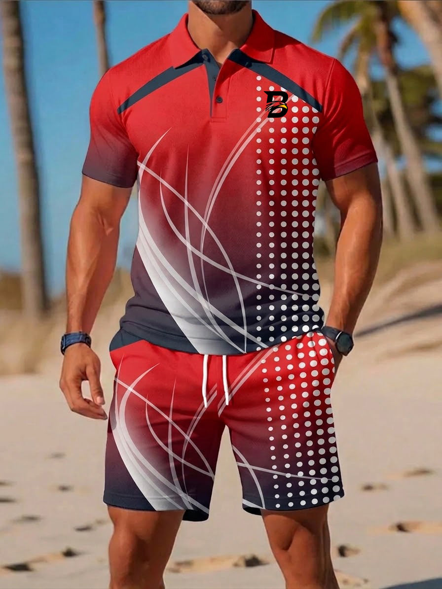 Men's Casual Business Short-sleeved Suit