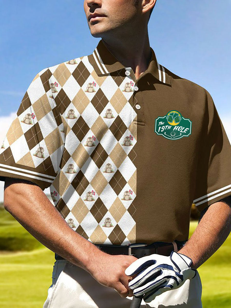 Men's The19th Hole Golf Printed Shirt