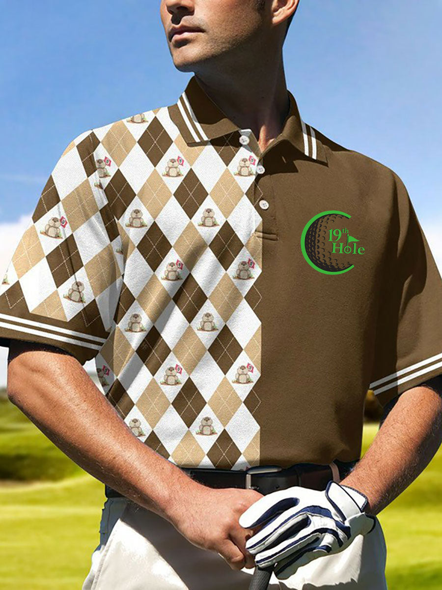 Men's The19th Hole Golf Printed Shirt