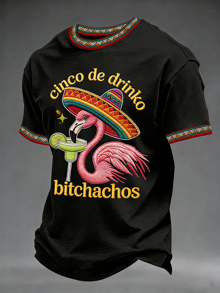 Men's Cinco De Mayo Print Short-Sleeve T-shirt