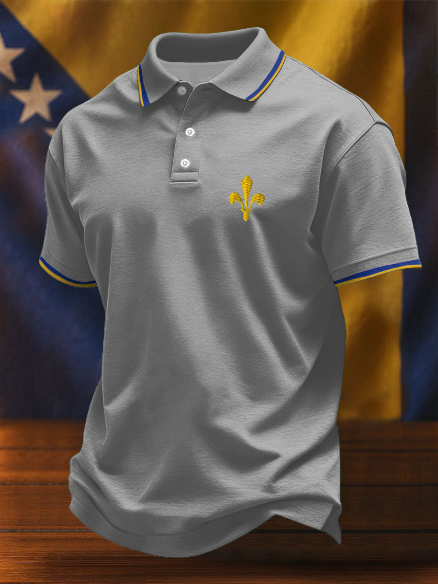 Men's Bosnia Football Lover ZMAJEVI Printed Casual Tops