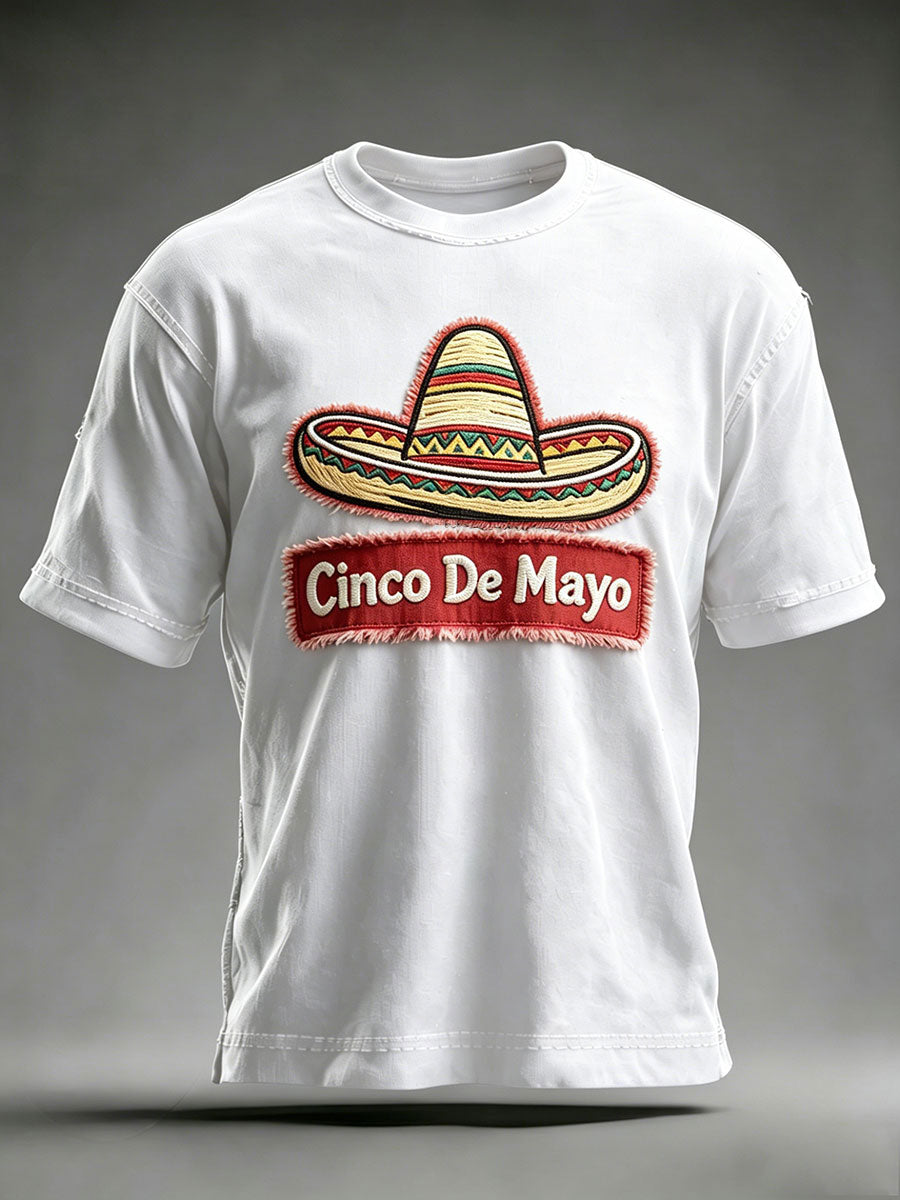Men's Cinco de Mayo Printed Casual T-Shirt
