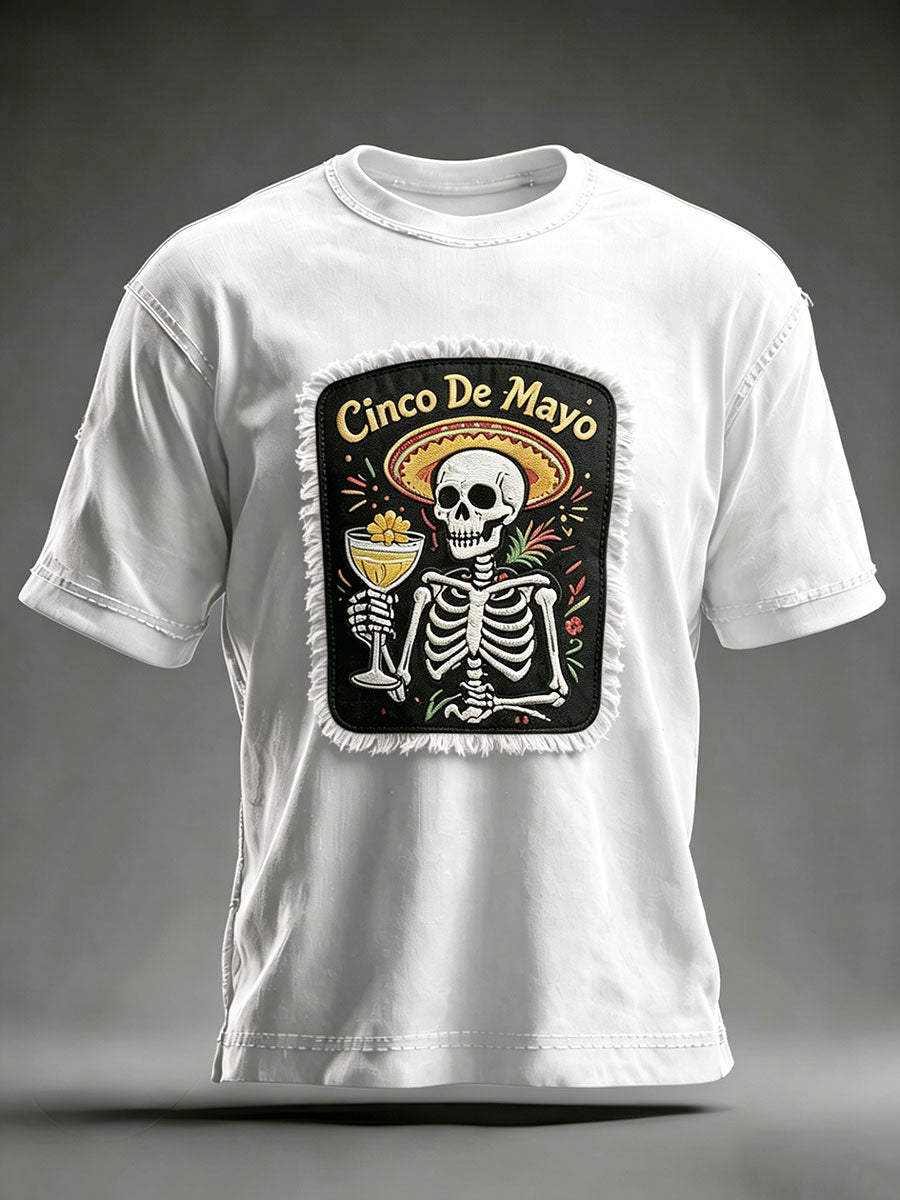 Men's Cinco de Mayo Printed Casual T-Shirt