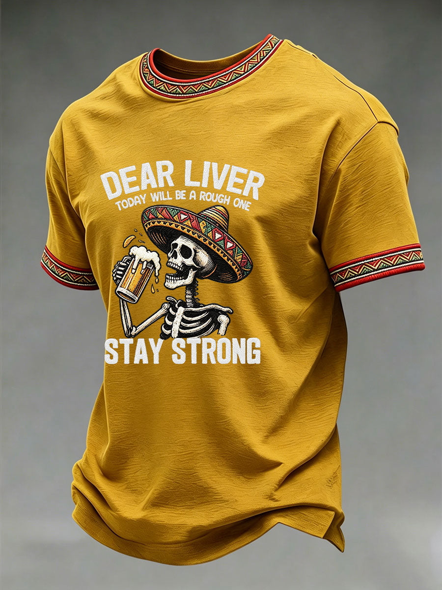 Men's Cinco de Mayo Printed Casual T-Shirt