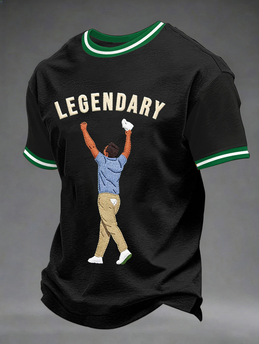 Men's 2026 Golf Champion Legend Rory McIlroy Print Casual Tee