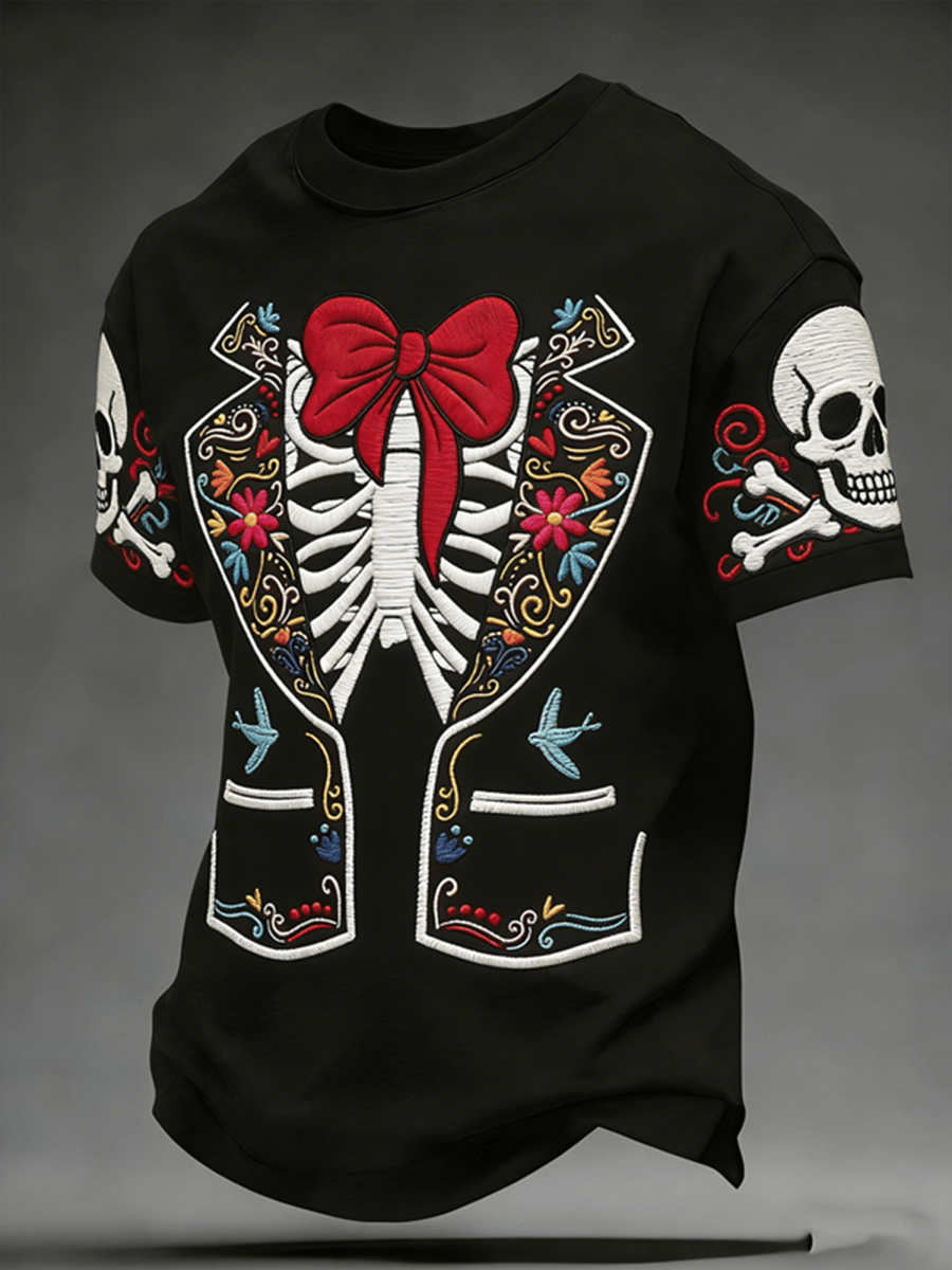 Men's Mexico Art Cinco De Mayo Print Short Sleeves T-shirt