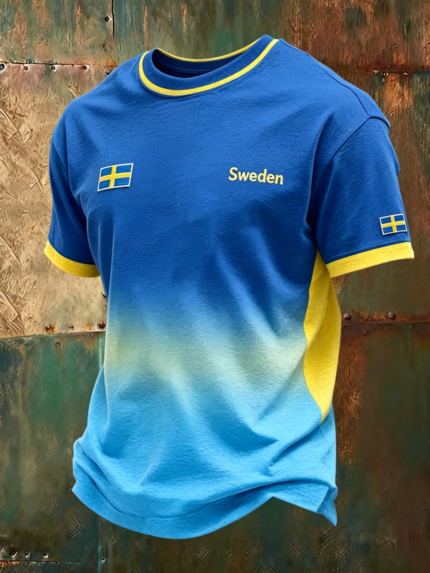Men's Midsummer Festival Commemorative T-Shirt With Swedish Shorts Art Print