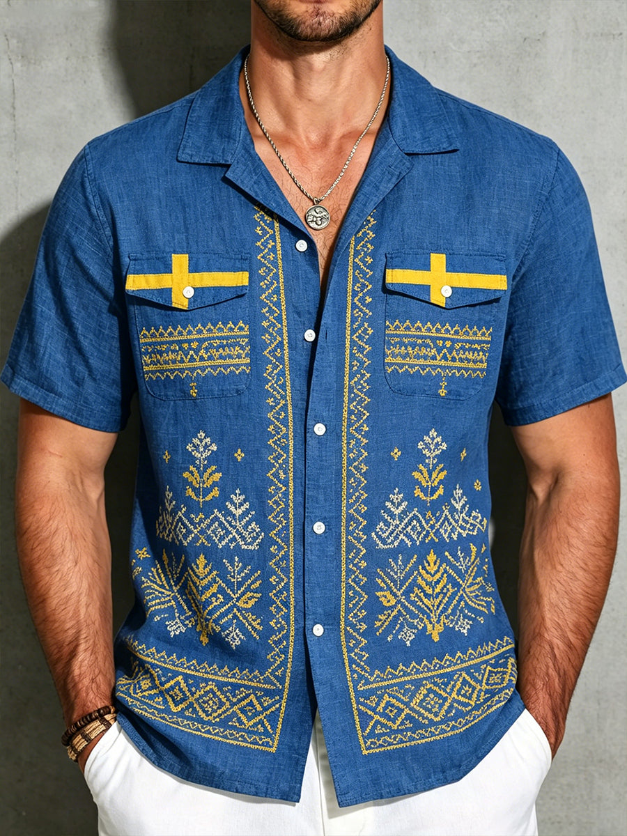 Men's Midsummer Floral Print Shirt