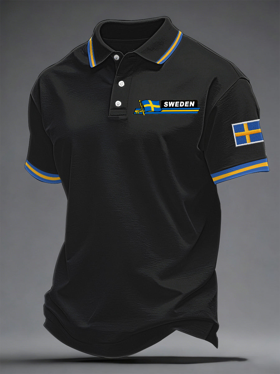 Men's Swedish Print Casual Top