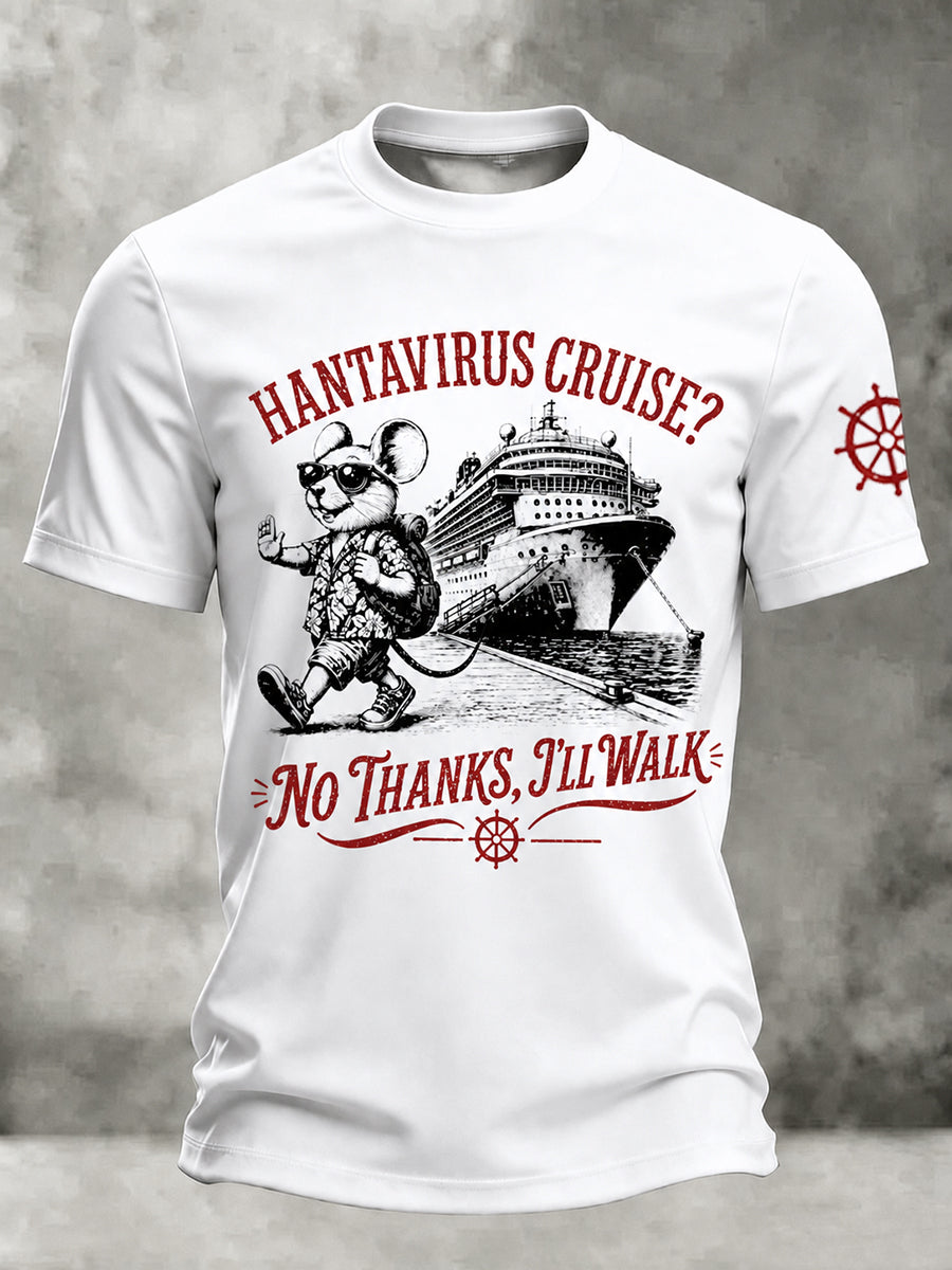 Men's Hanta Awareness Funny Short Sleeves T-Shirt