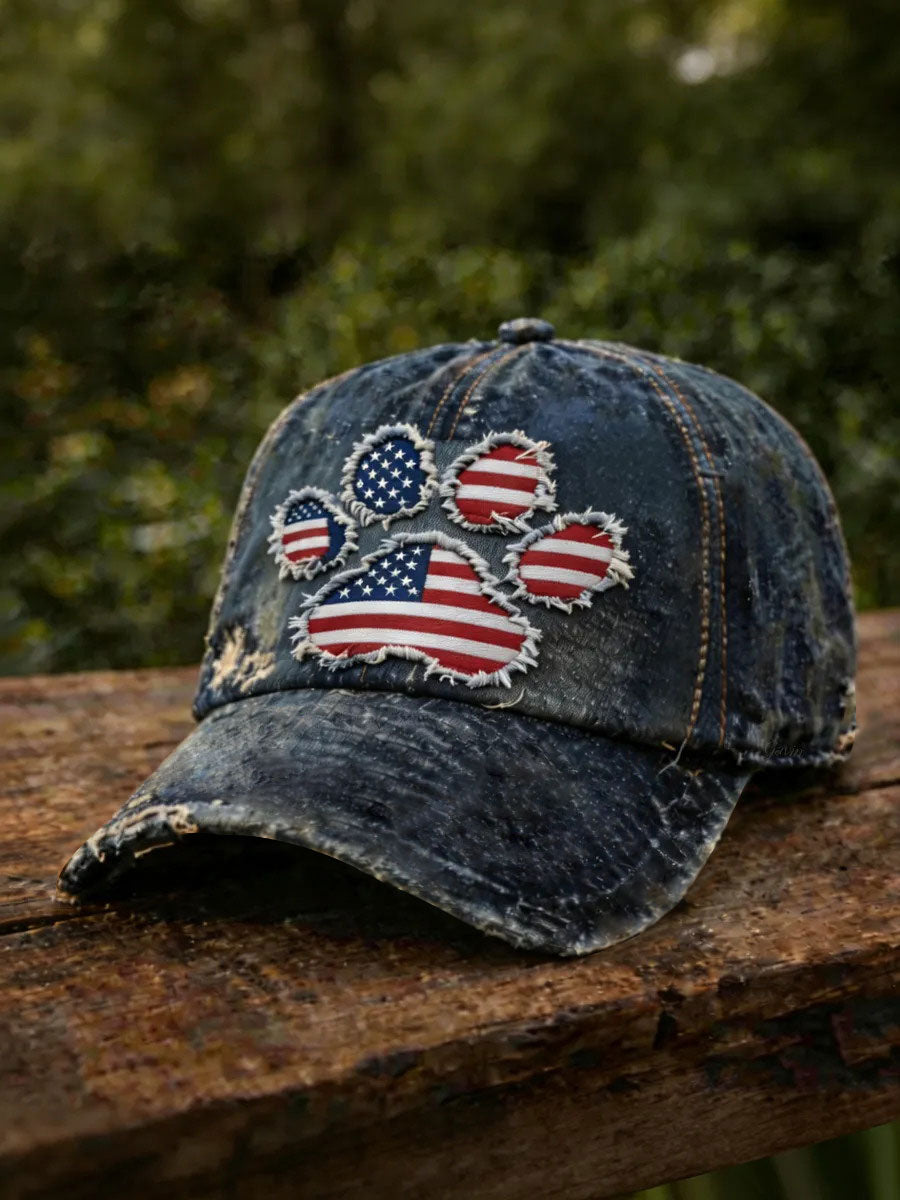 Paw Print Printed Unisex Cap