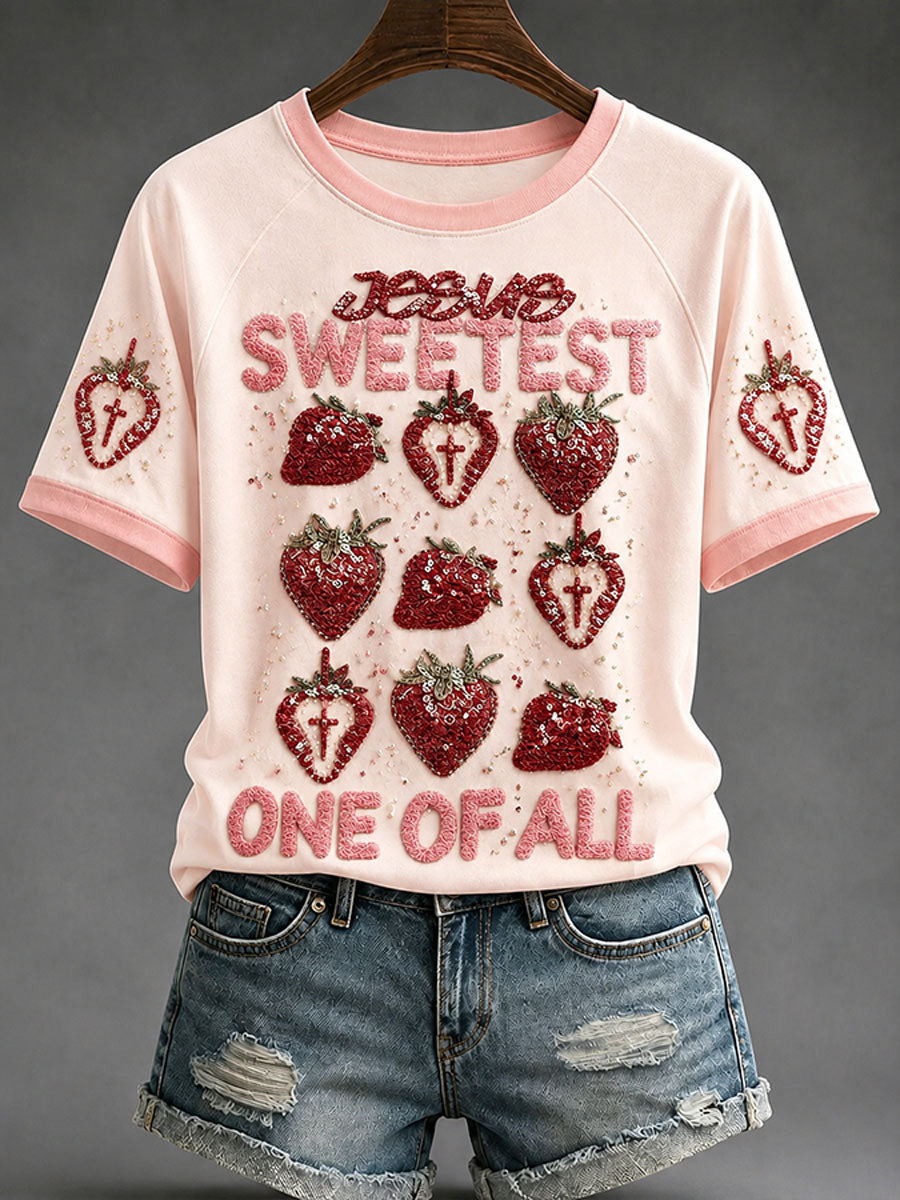 Women's "Jesus Sweetest One Of All” Faith Casual T-shirt