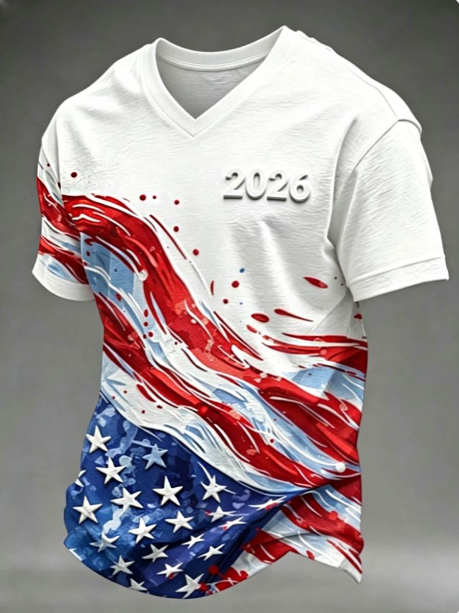 Men's V-neck T-shirt