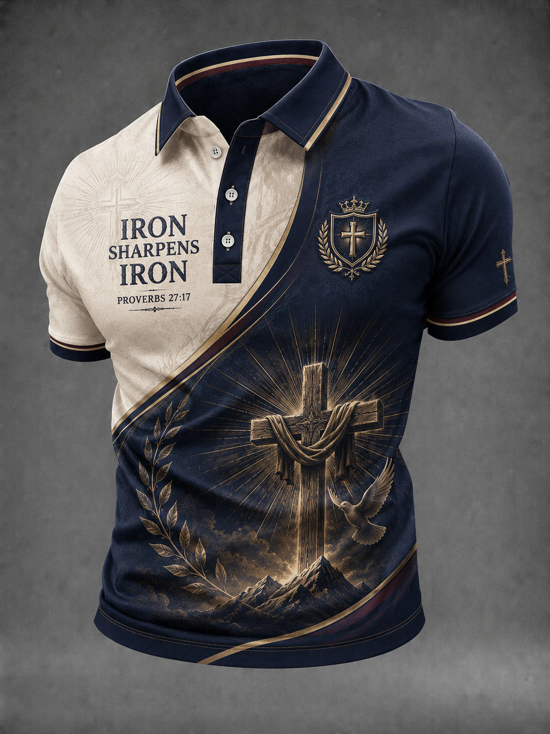 Men's Iron Sharpens Iron 27:17 Printed Shirt