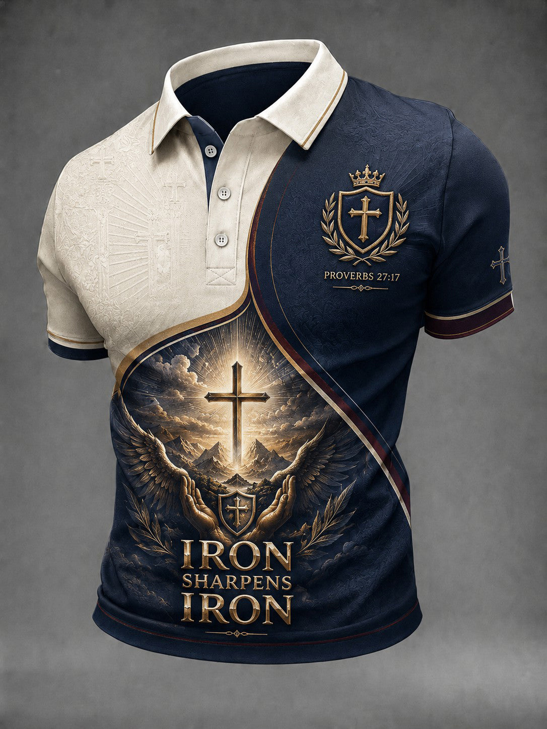 Men's Iron Sharpens Iron 27:17 Printed Shirt