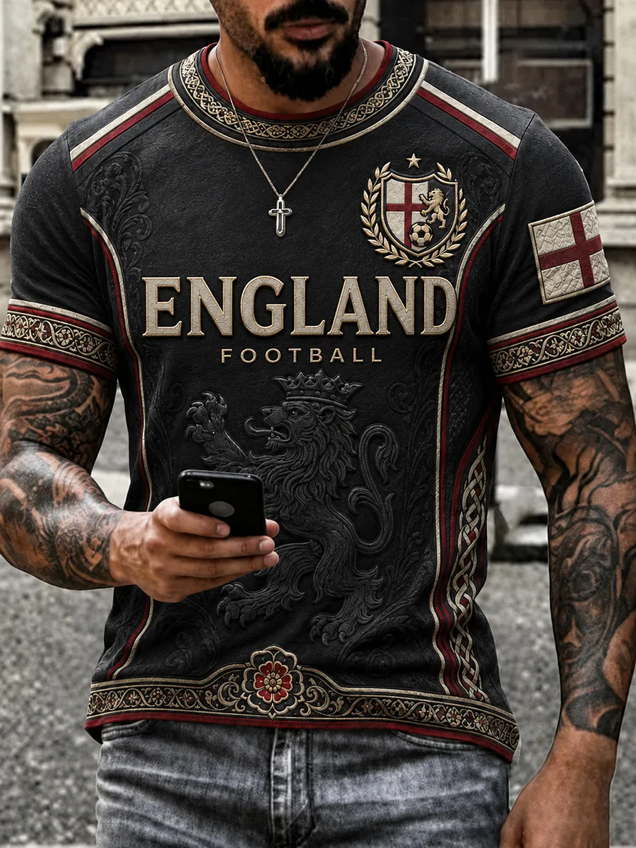 Men's England Printed short sleeves t-shirt