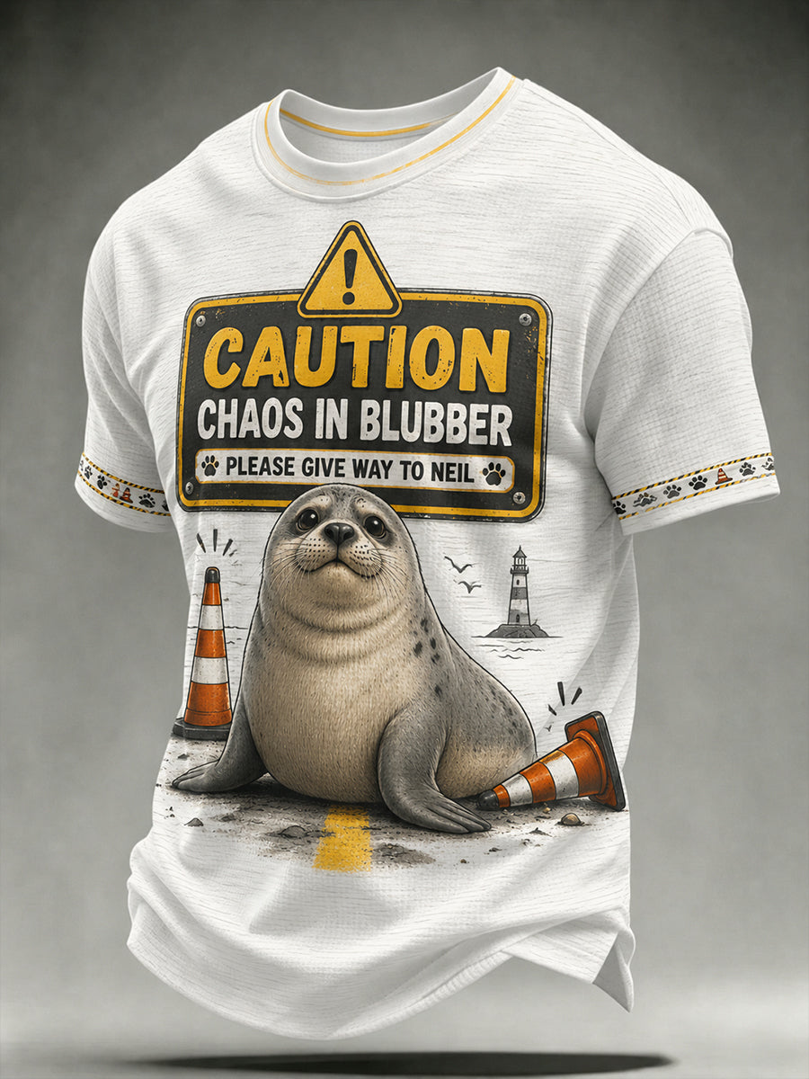 Men's Neil The Seal Short Sleeves T-Shirt