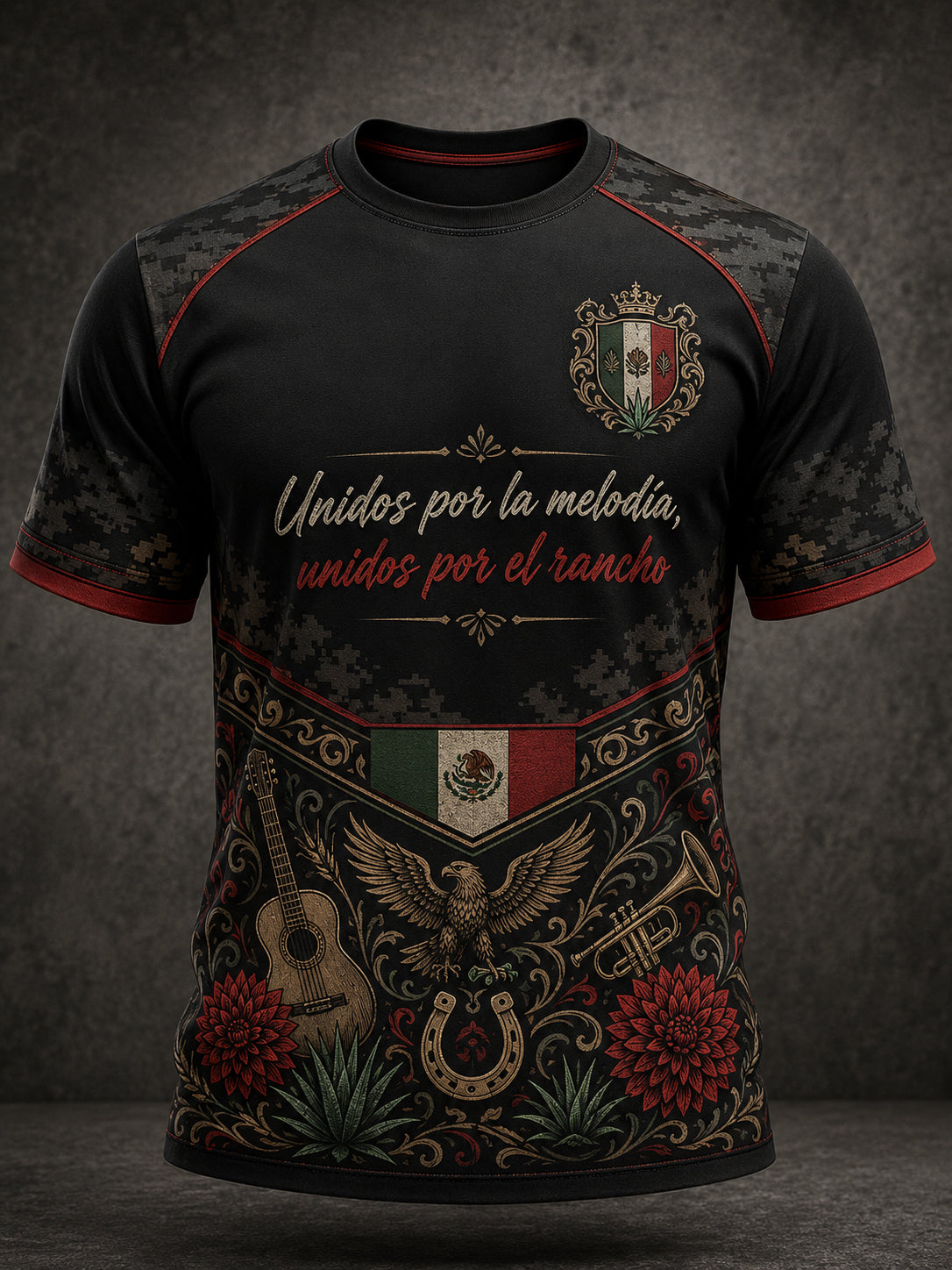 Men's Mexican Independence Day Commemorative Graphic Print T-Shirt
