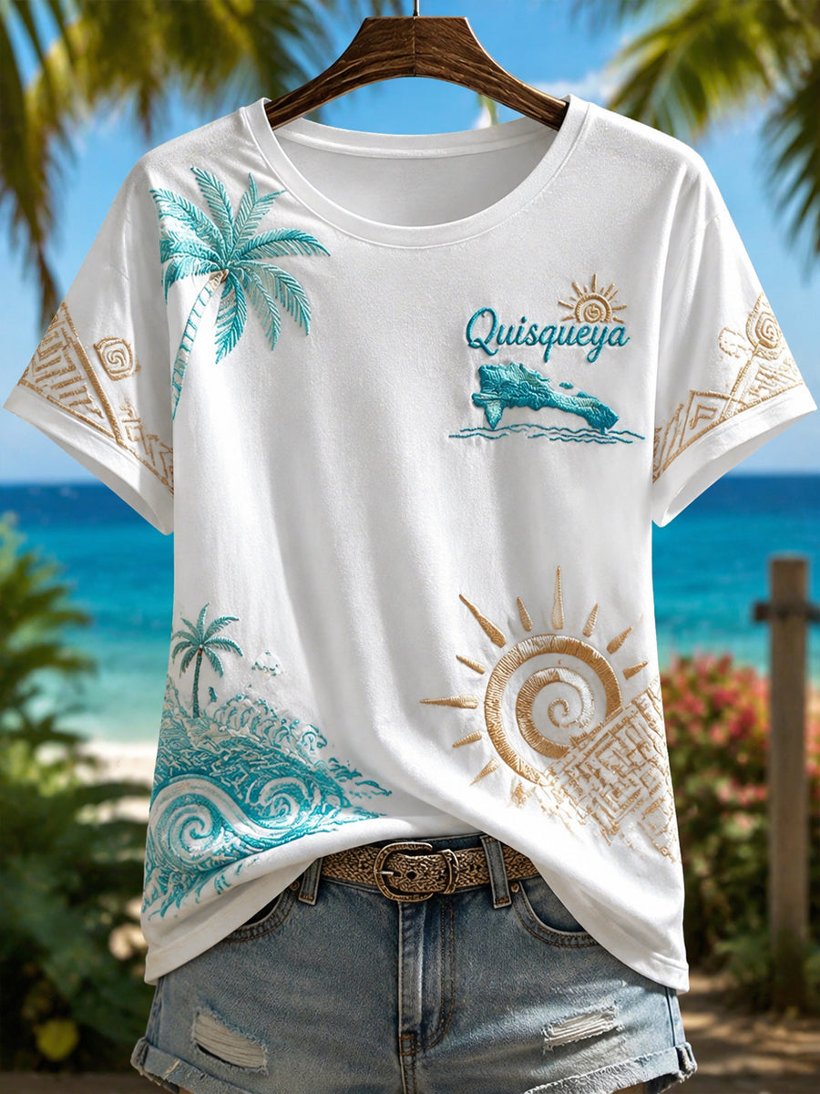 Women's Dominican Quisqueya Printed T-shirt