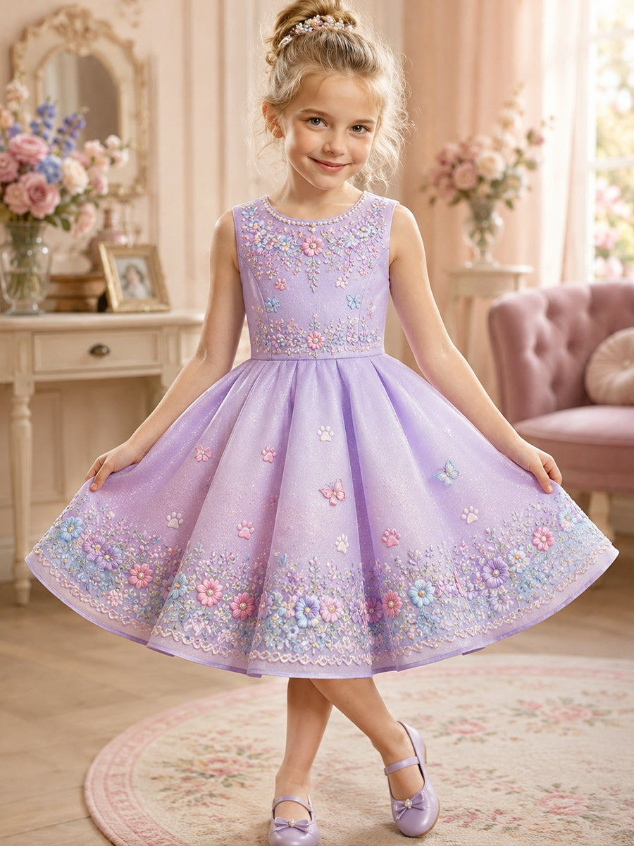 Girls' Animal Print Art Dress