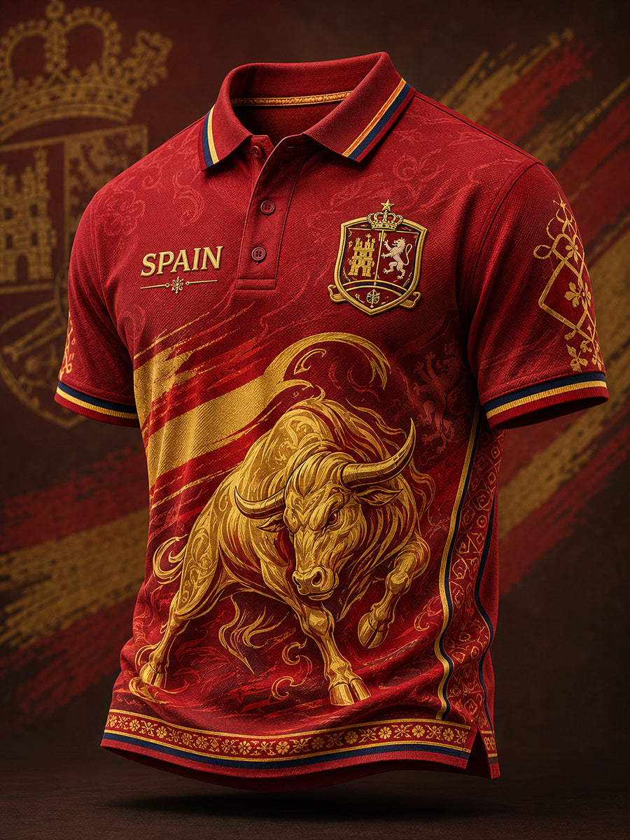 Men's Spain Short Sleeves T-Shirt
