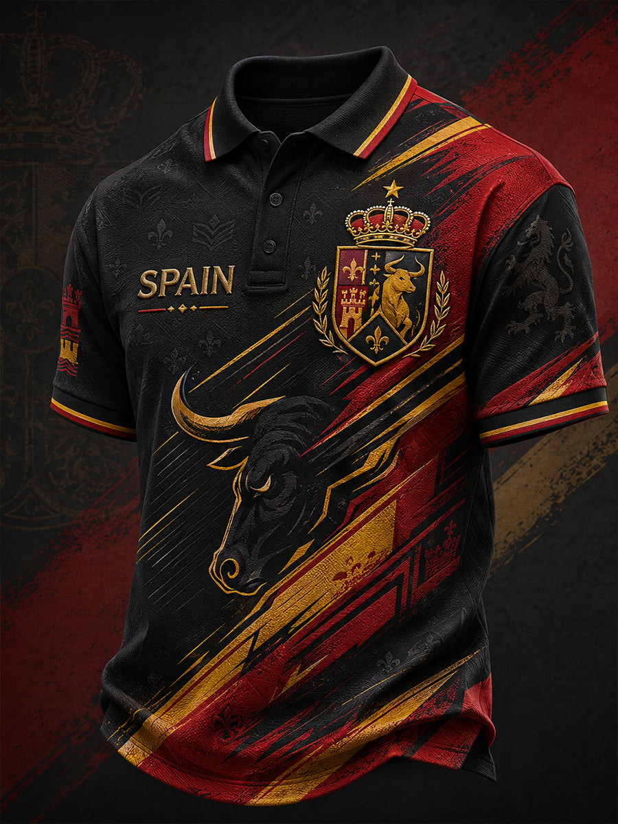 Men's Spain Short Sleeves T-Shirt