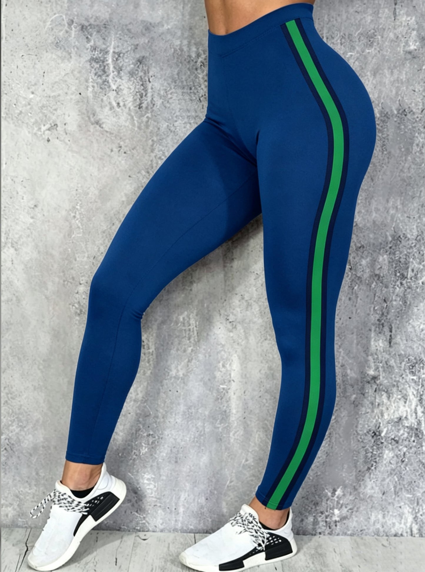 Women's Floral Abstract Seattle Football Support Print Casual Leggings