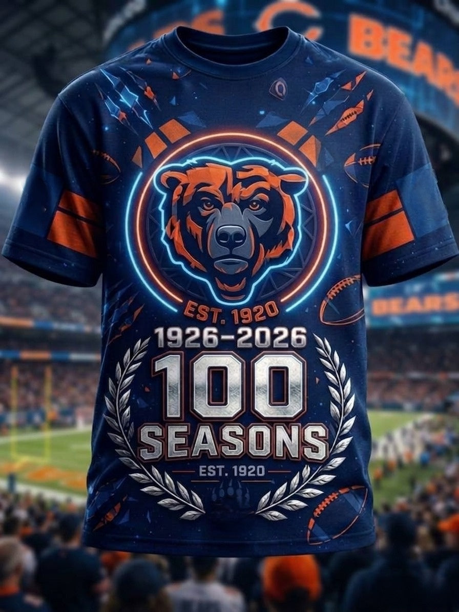 Men's Vintage Chicago Bears Football T-Shirt