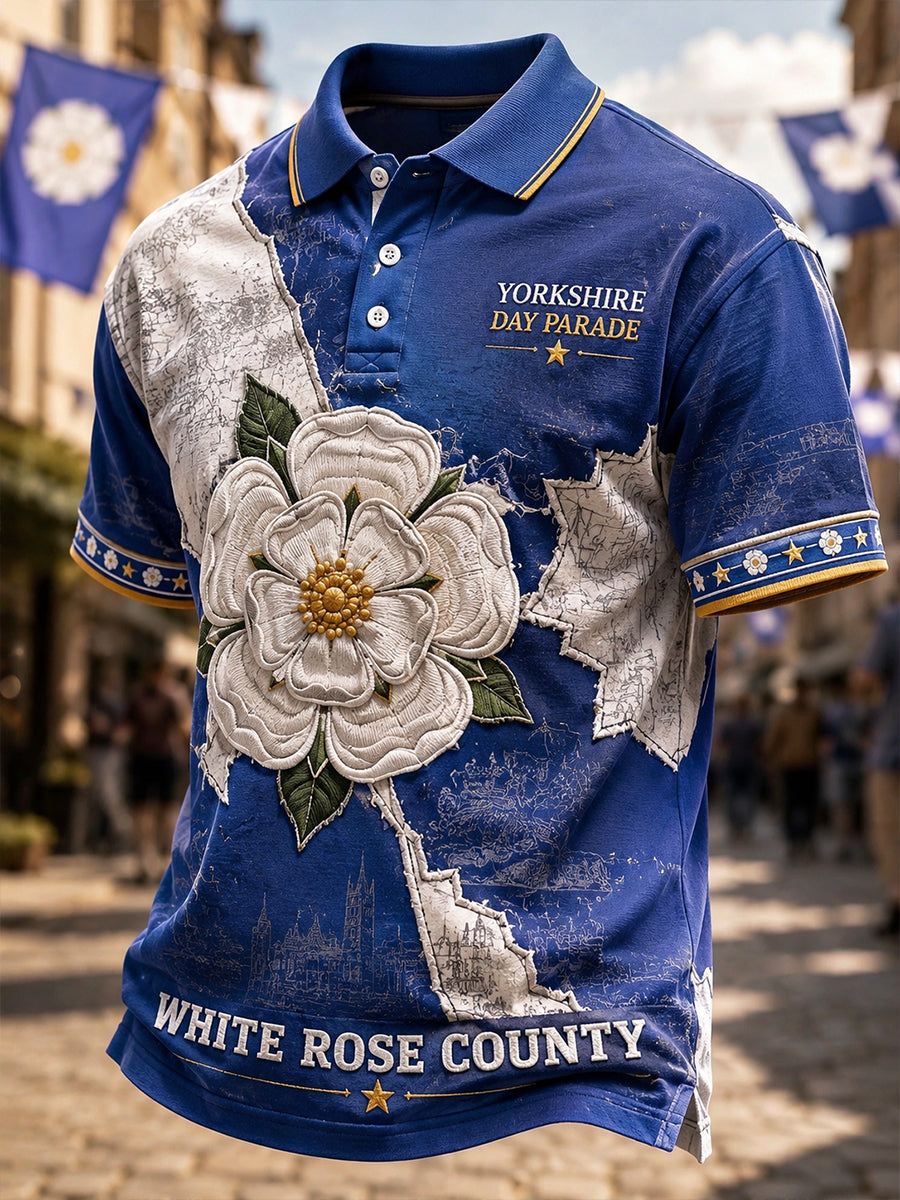 Men's Yorkshire Day Shirt Short Sleeve