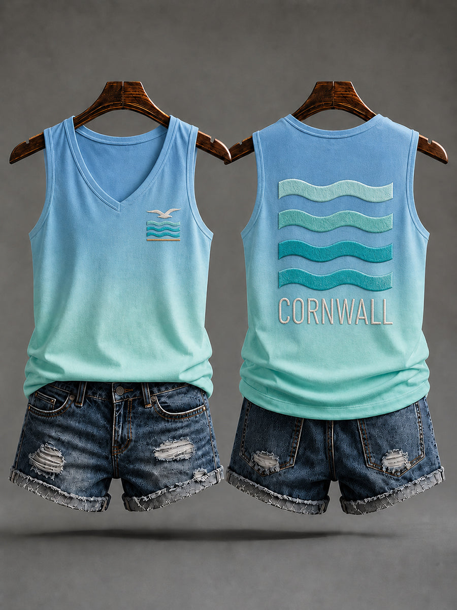 Women's Cornwall Print Vest Top