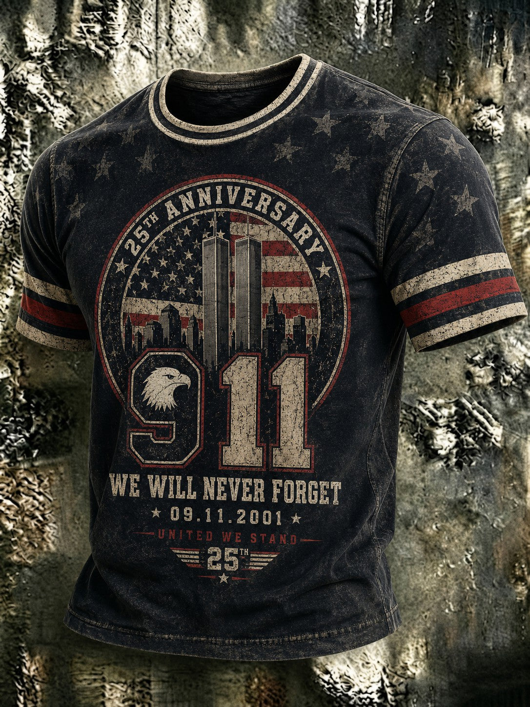 Men's 9.11 Never Forget Printed T-shirt