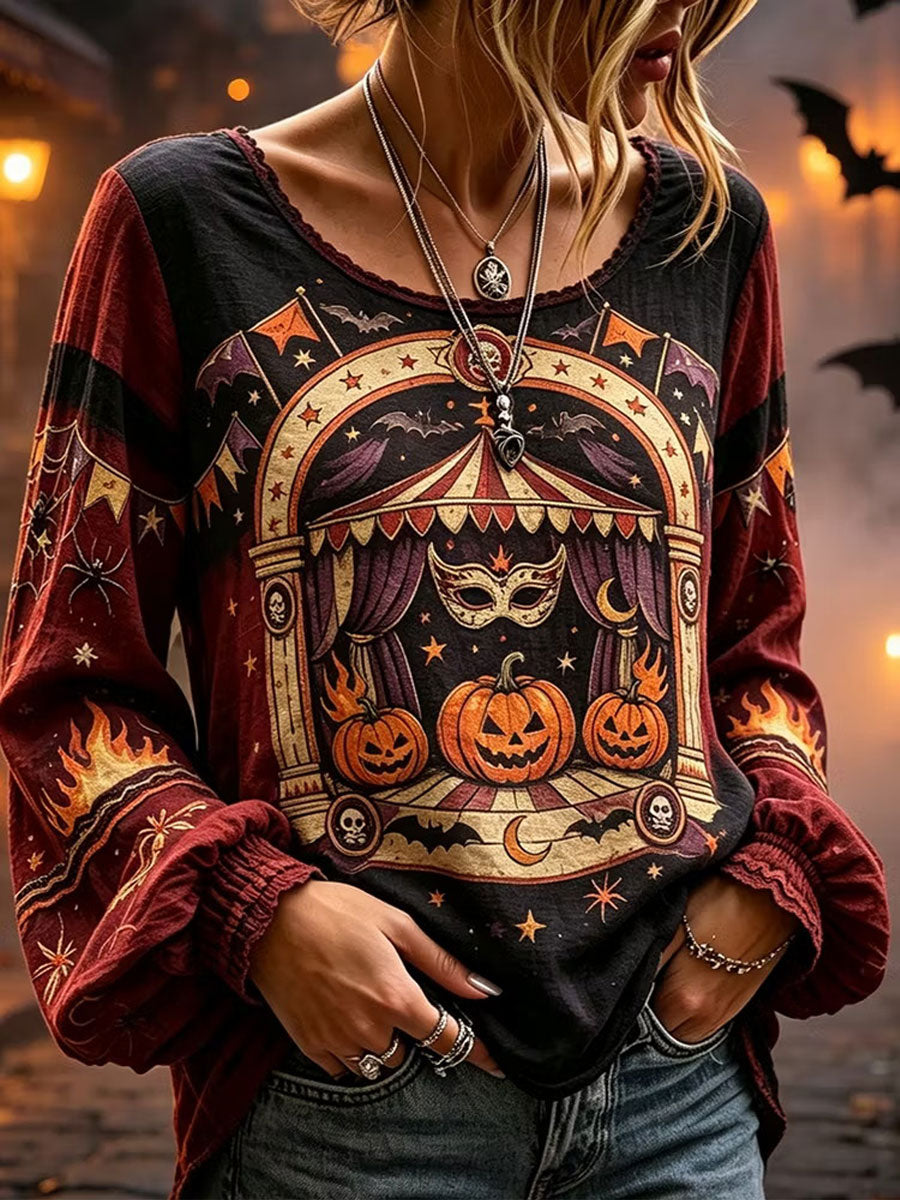 Women's Gothic Style Cotton Linen Shirt