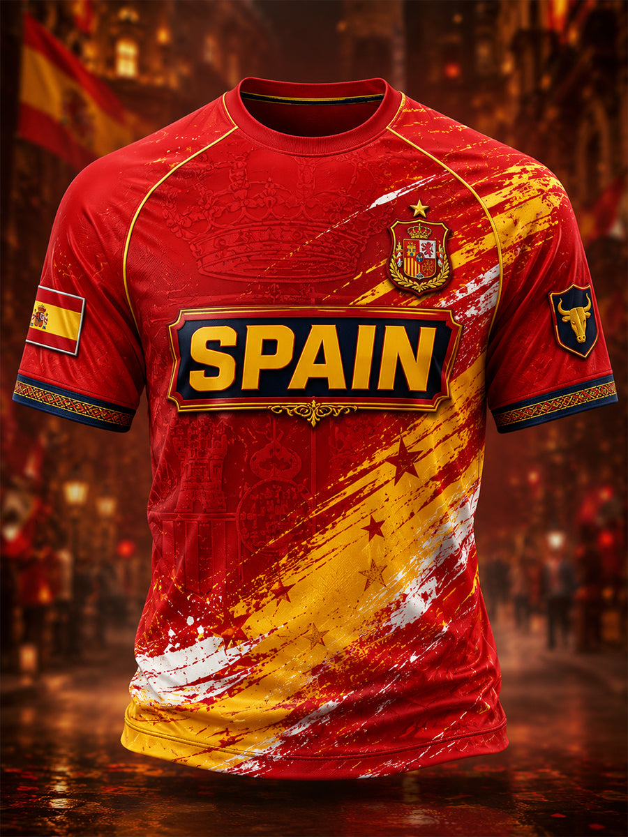 Men's Spain Short Sleeve Shirt