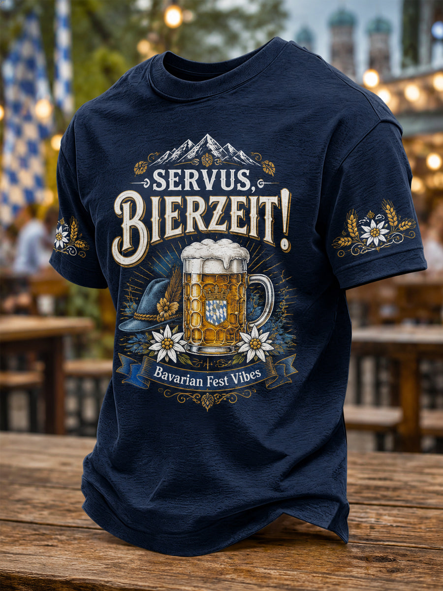 Men's Oktoberfest Prost! Print Casual Tee