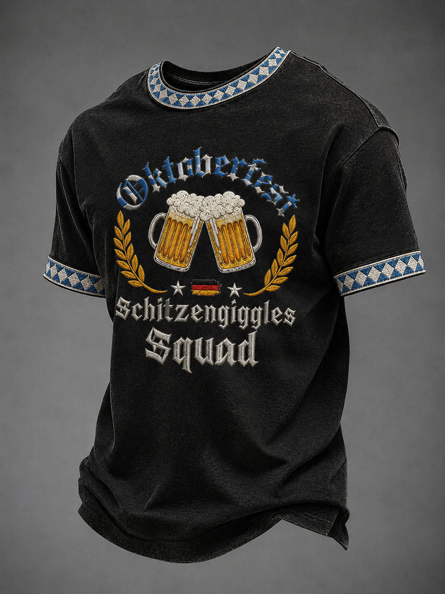 Men's Oktoberfest Printed Casual T-Shirt