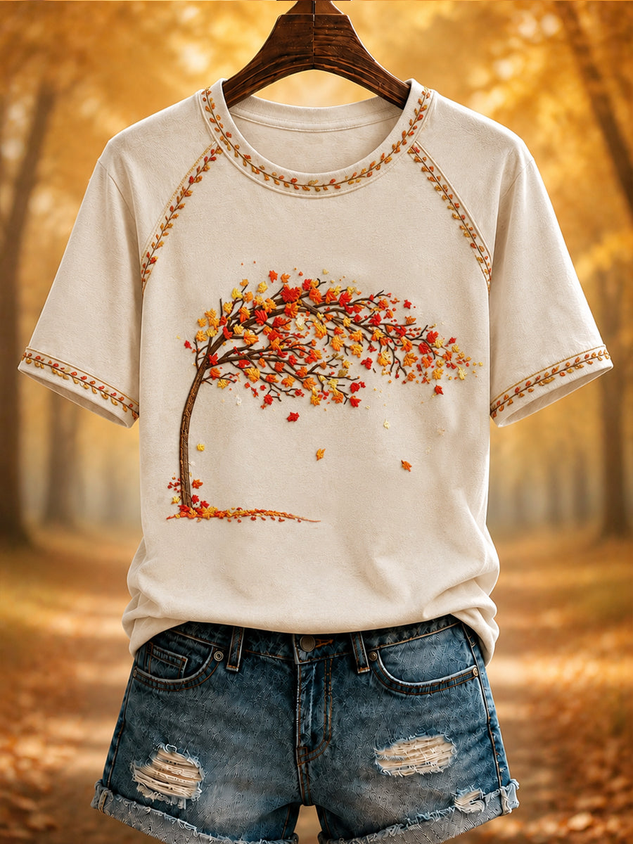 Women's Autumn Printed T-shirt