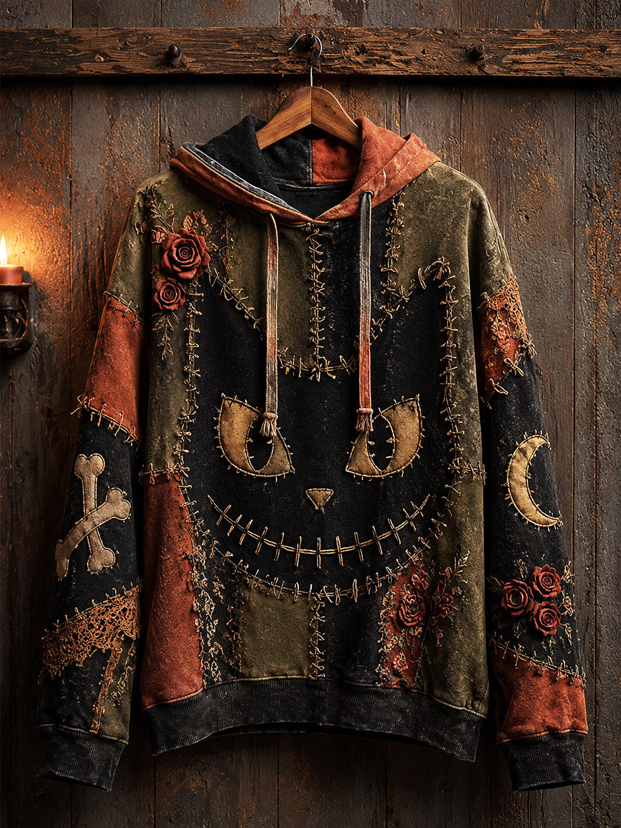 Retro Halloween Art Print Casual Sweatshirt