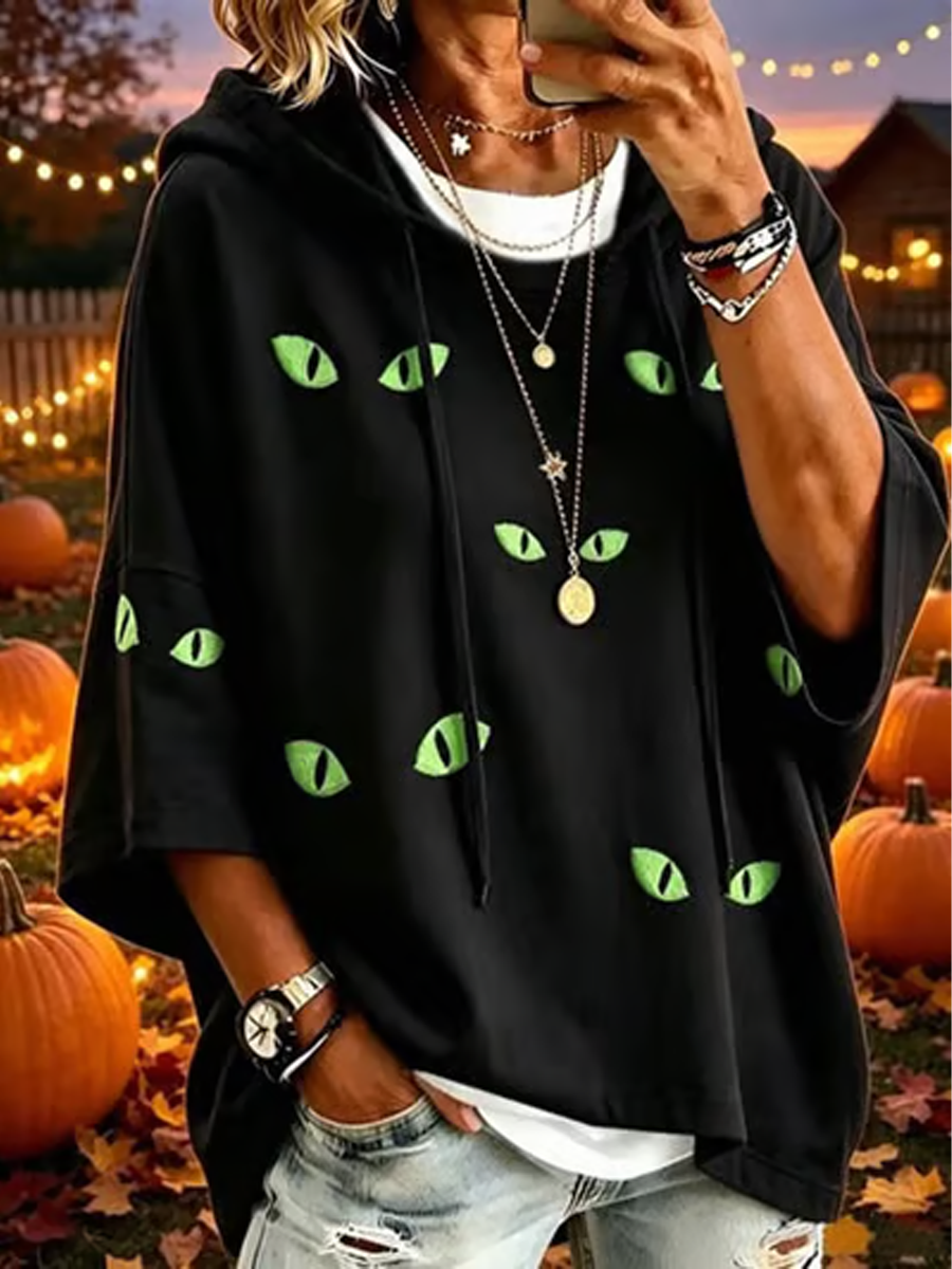 Women's Halloween Print Sweatshirt