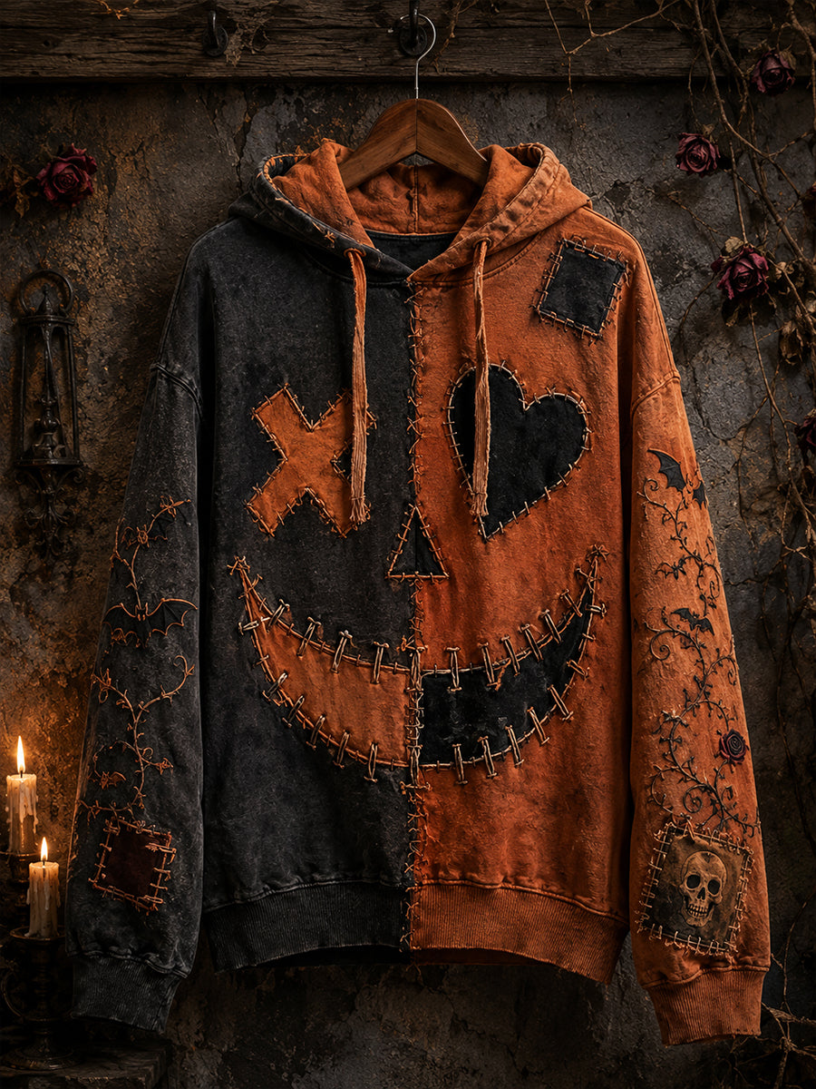 Retro Halloween Art Print Casual Sweatshirt