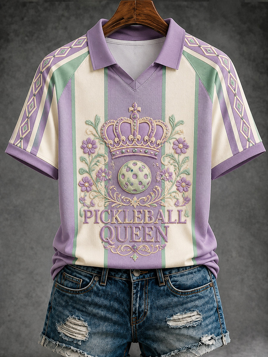 Pickleball Queen Club Women's Polo Shirt