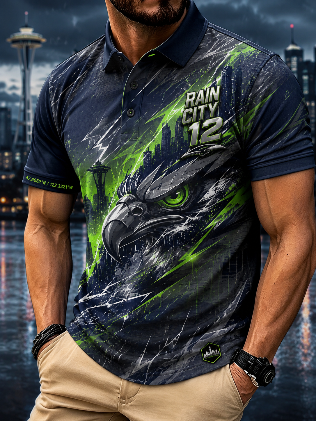 Men's Seattle Seahawks Short Sleeve Shirt